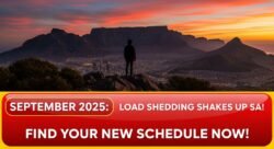 Load Shedding September 2025 โ South Africans Advised to Prepare for New Area-Wise Timings
